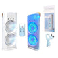Double Ended Spray Fan, Desk Fan with Mist Spray, Travel Cooler Fan, USB Rechargeable Mini Desktop Table Cooling Fan for Office