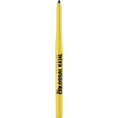 Maybelline New York Intense Colour Colossal Kajal, Black, Matte Finish, Stay Up To 24 Hours, Water-proof, Smudge Resistant, Infused With Aloe Vera & Vitamin C and Vitamin E | 0.35g