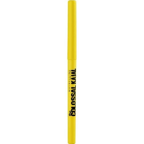 Maybelline New York Intense Colour Colossal Kajal, Black, Matte Finish, Stay Up To 24 Hours, Water-proof, Smudge Resistant, Infused With Aloe Vera & Vitamin C and Vitamin E | 0.35g