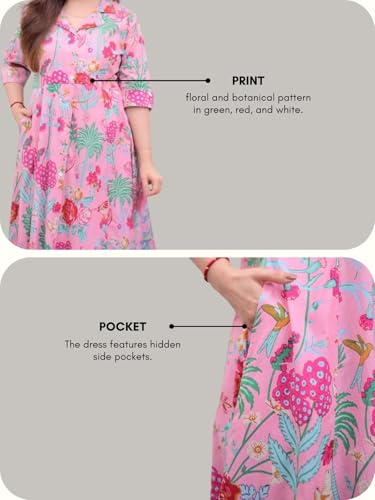 GRECIILOOKS Printed Maxi Dress for Women | Trendy Long One Piece Summer Outfit | Lightweight Flared Dress for Casual & Holiday