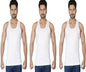 Macho Mens Cotton Vest, Pack of 3 (100 cm) White