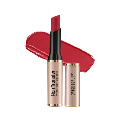 Swiss Beauty Non-Transfer Waterproof Lipstick with Jojoba Seed Oil | Matte Finish | Long-Lasting | Highly Pigmented | Shade- Royal Maroon, 3gm