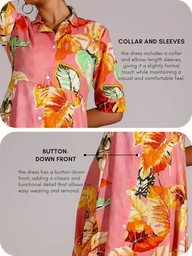 GRECIILOOKS Printed Maxi Dress for Women | Trendy Long One Piece Summer Outfit | Lightweight Flared Dress for Casual & Holiday