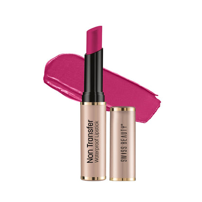 Swiss Beauty Non-Transfer Waterproof Lipstick with Jojoba Seed Oil | Matte Finish | Long-Lasting | Highly Pigmented | Shade- Royal Maroon, 3gm
