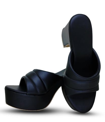 MONAQI Comfortable Fashion Synthetic Heels Sandal for Women