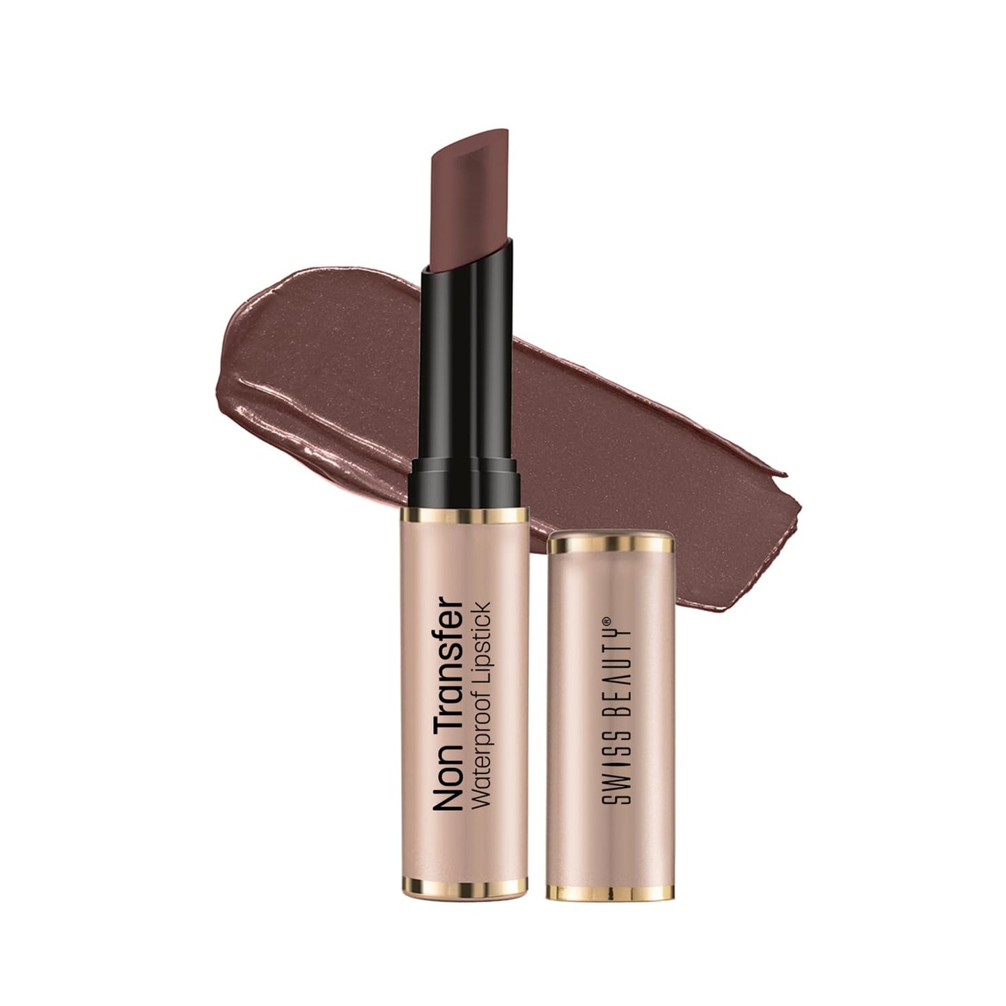 Swiss Beauty Non-Transfer Waterproof Lipstick with Jojoba Seed Oil | Matte Finish | Long-Lasting | Highly Pigmented | Shade- Royal Maroon, 3gm