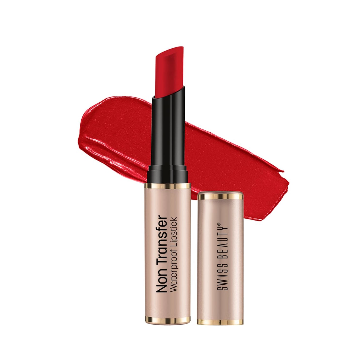 Swiss Beauty Non-Transfer Waterproof Lipstick with Jojoba Seed Oil | Matte Finish | Long-Lasting | Highly Pigmented | Shade- Royal Maroon, 3gm