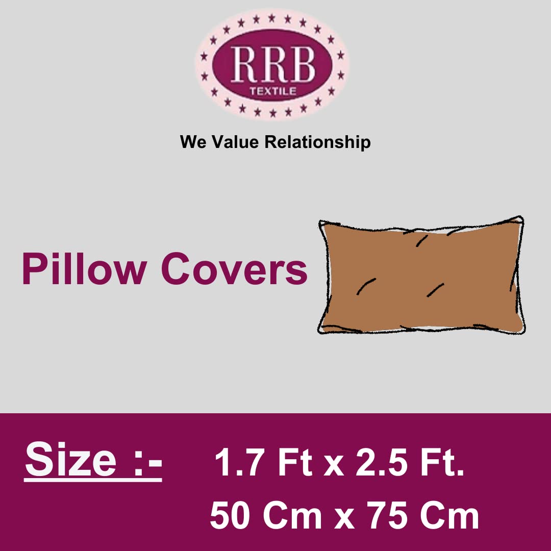 Floral Design Zig Zag Stitching King Size Set of 6 Glace Cotton Pillow Covers/Pillow Case-20 x 30 Inches, 50 cm x 75 cm