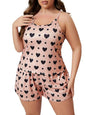 Night Suit for Women - Soft Breathable Satin Fabric Stylish Shorts for Woman, Cute Printed Nightwear Western Co ord Set Sleepwear, Lounge Wear for Every Night