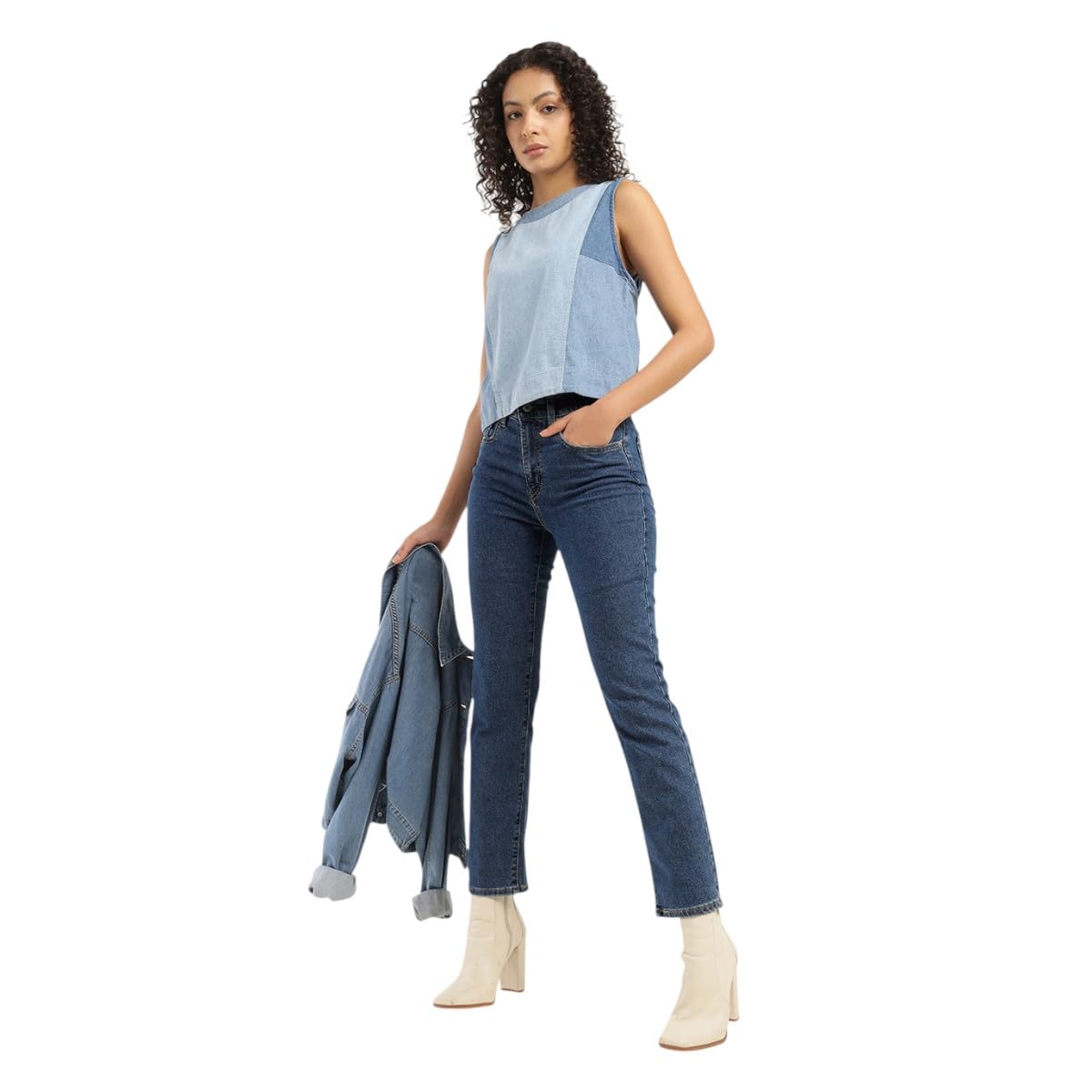 Levi's Women's 724 High Rise Slim Straight Fit Jeans