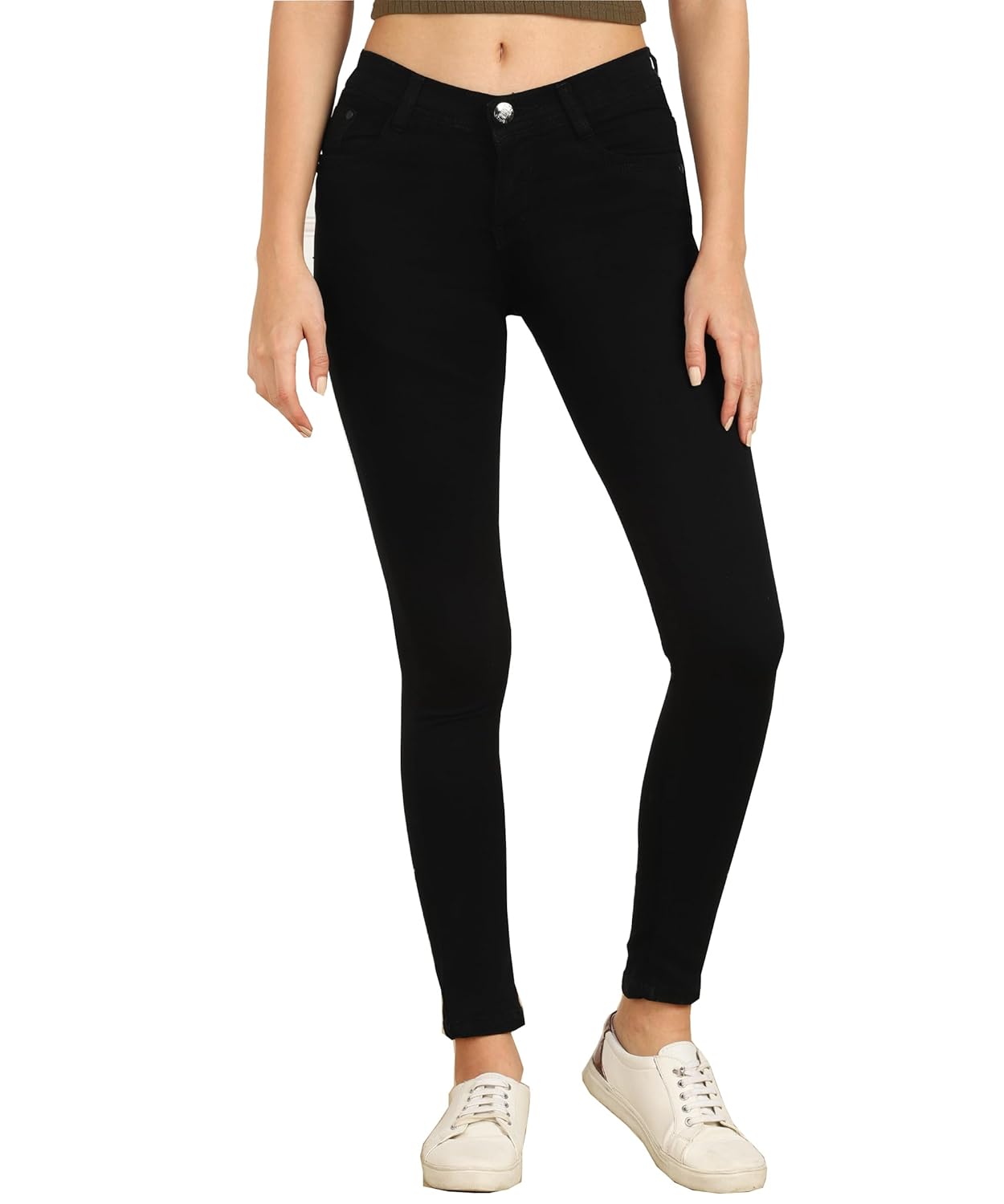 Nifty Women's Cotton Blend Stretchable Mid Rise Jeans