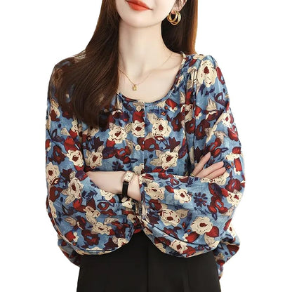 TOPLOT Women Shirt || Tops for Women || Western Tops for Woman Stylish || Trendy || Oversized (5233)