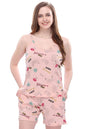 Night Suit for Women - Soft Breathable Satin Fabric Stylish Shorts for Woman, Cute Printed Nightwear Western Co ord Set Sleepwear, Lounge Wear for Every Night