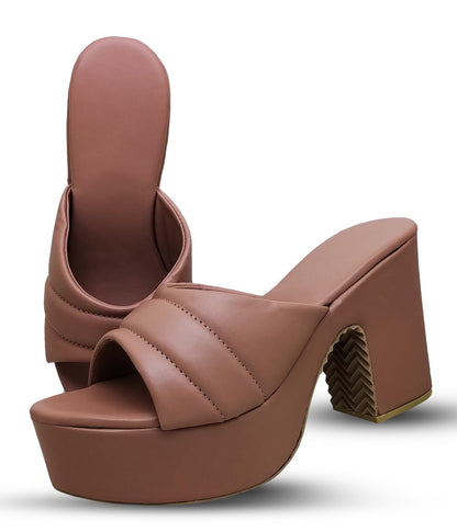MONAQI Comfortable Fashion Synthetic Heels Sandal for Women