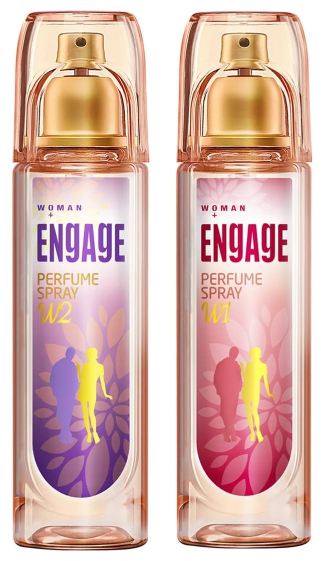 Engage W1 Oriental Perfume Spray For Women, 120Ml And W2 Perfume Spray For Women, 120Ml