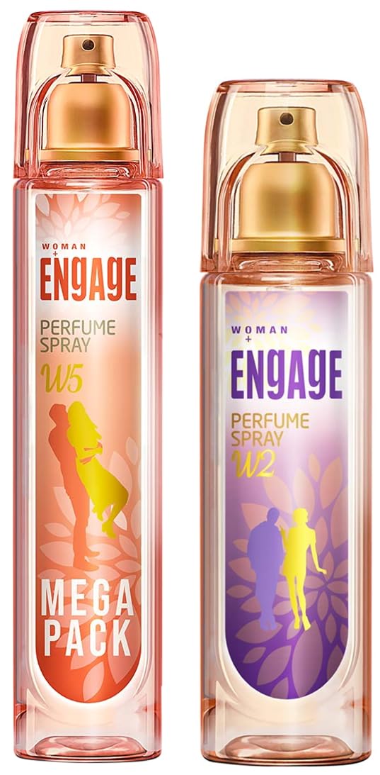 Engage W1 Oriental Perfume Spray For Women, 120Ml And W2 Perfume Spray For Women, 120Ml