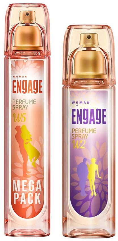 Engage W1 Oriental Perfume Spray For Women, 120Ml And W2 Perfume Spray For Women, 120Ml