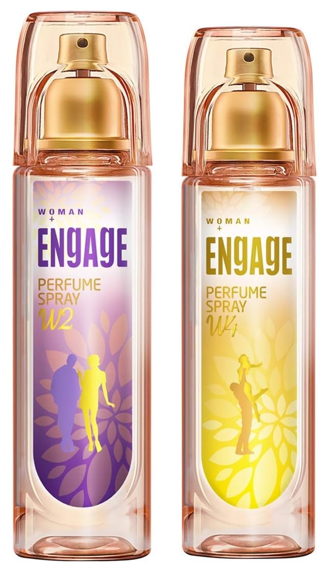 Engage W1 Oriental Perfume Spray For Women, 120Ml And W2 Perfume Spray For Women, 120Ml
