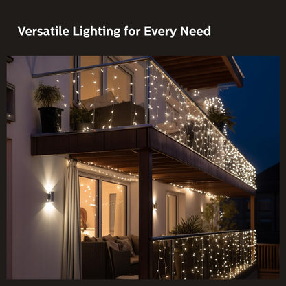 PHILIPS Starlit 12 Meter 72 LEDs String Light for Decoration | Festival LED String Light for Diwali, Christmas and Home Decoration| Red, Pack of 1,Polycarbonate
