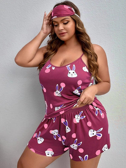 Night Suit for Women - Soft Breathable Satin Fabric Stylish Shorts for Woman, Cute Printed Nightwear Western Co ord Set Sleepwear, Lounge Wear for Every Night
