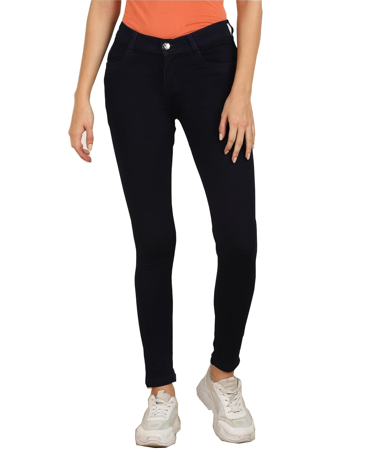 Nifty Women's Cotton Blend Stretchable Mid Rise Jeans