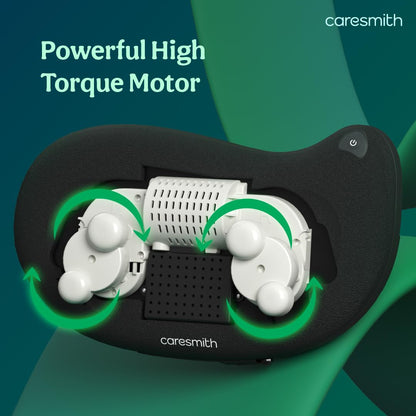 Caresmith Revive Cushion Massager Machine for Pain Relief | Neck and Back Pain Relief with Shaitsu Infrared Heat Therapy | 1 Year Warranty