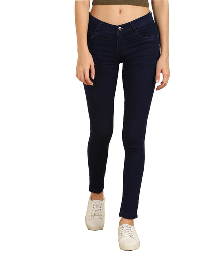 Nifty Women's Cotton Blend Stretchable Mid Rise Jeans