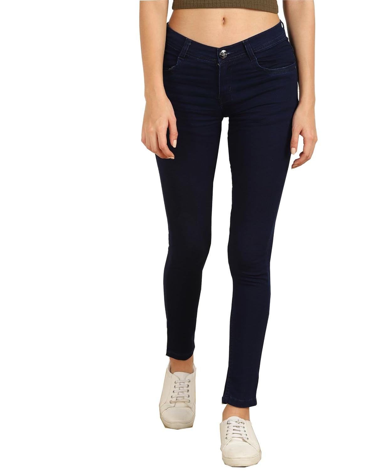Nifty Women's Cotton Blend Stretchable Mid Rise Jeans