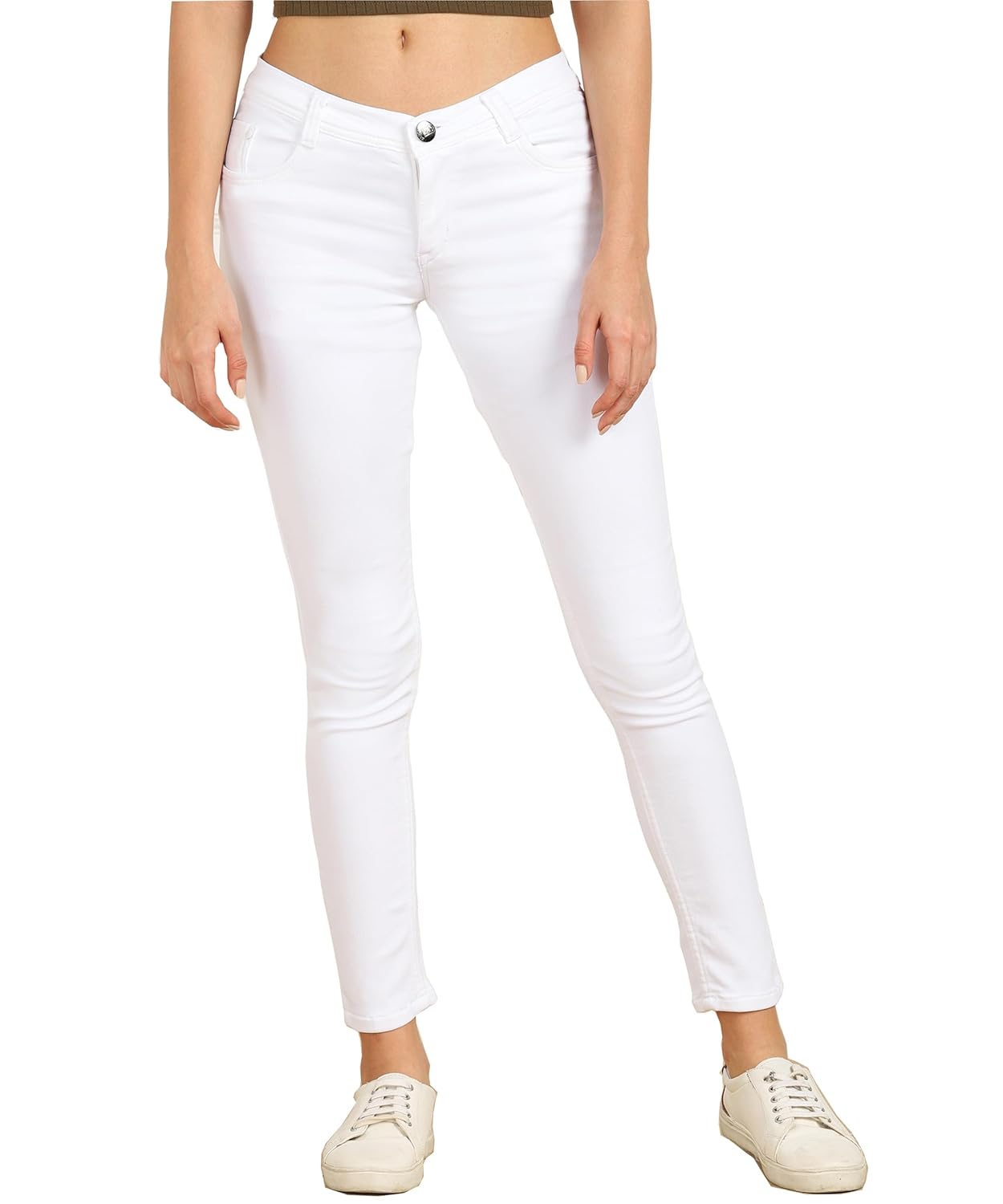 Nifty Women's Cotton Blend Stretchable Mid Rise Jeans