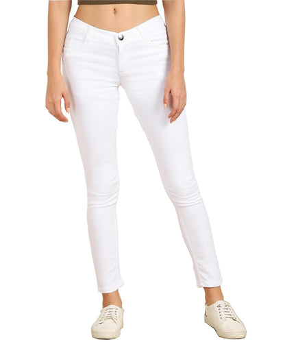 Nifty Women's Cotton Blend Stretchable Mid Rise Jeans