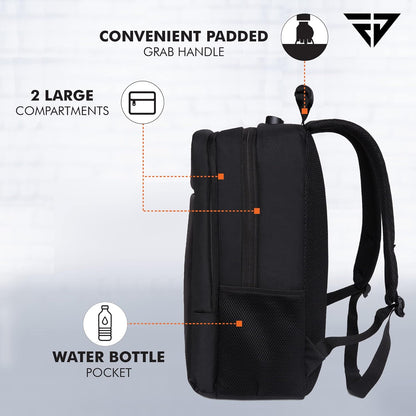 FUR JADEN Anti Theft Number Lock Backpack Bag with 15.6 Inch Laptop Compartment, USB Charging Port & Organizer Pocket for Men Women Boys Girls