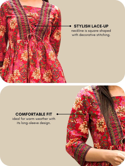Leriya Fashion Women's Rayon Paisley Printed Tunic Western Tops Short Kurti – Comfortable Everyday Wear & Half Sleeves, Collar Neck (Available in Plus Size and Combo Pack of 2)