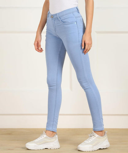 Nifty Women's Cotton Blend Stretchable Mid Rise Jeans