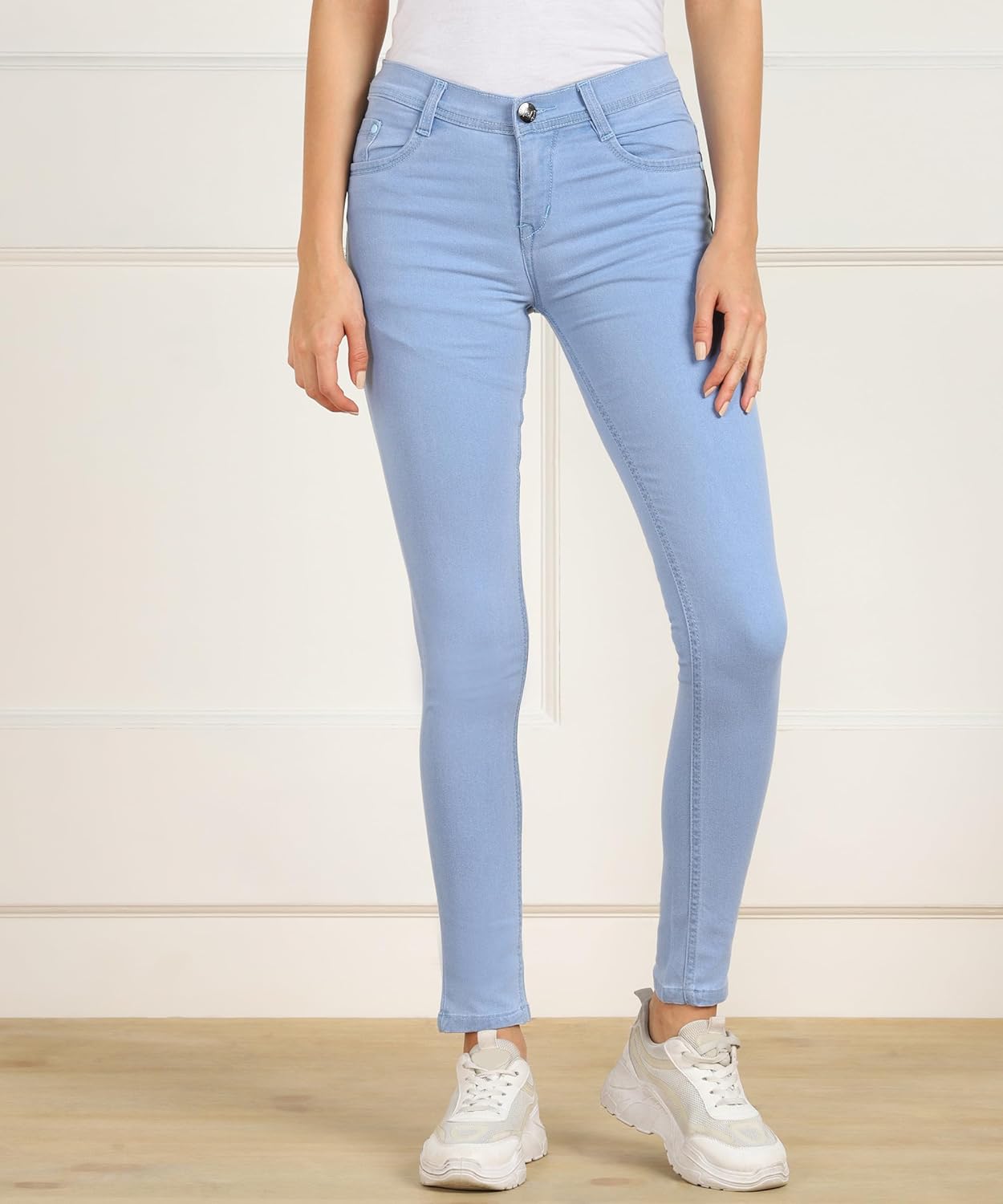 Nifty Women's Cotton Blend Stretchable Mid Rise Jeans