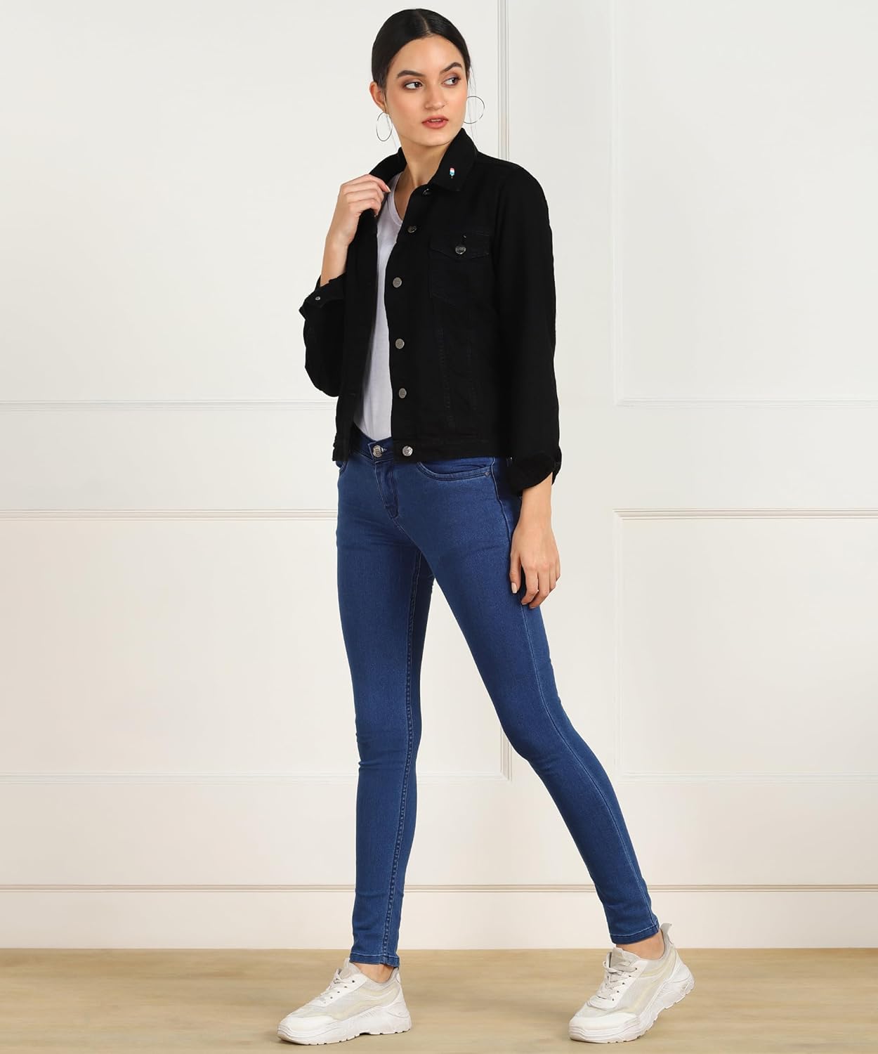 Nifty Women's Cotton Blend Stretchable Mid Rise Jeans