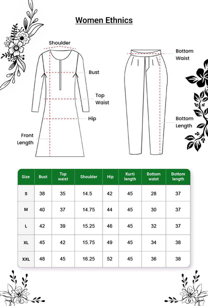 GoSriKi Women’s Viscose Rayon Straight Kurta Pant Dupatta Set | Bandhani Block Print Suit Set | Cotton Kurta Set with Dupatta Ethnic Dress | Festive Kurta Set