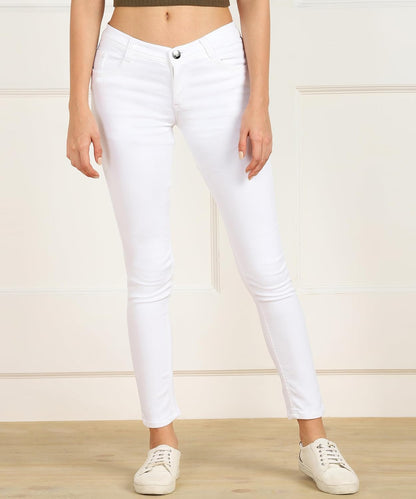 Nifty Women's Cotton Blend Stretchable Mid Rise Jeans