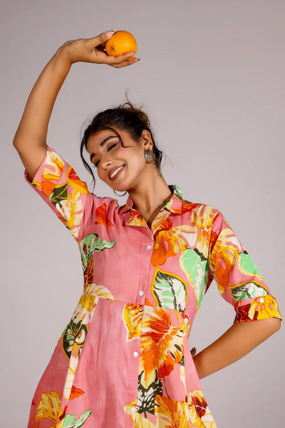 GRECIILOOKS Printed Maxi Dress for Women | Trendy Long One Piece Summer Outfit | Lightweight Flared Dress for Casual & Holiday