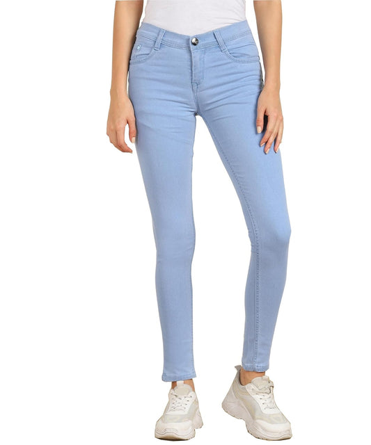 Nifty Women's Cotton Blend Stretchable Mid Rise Jeans