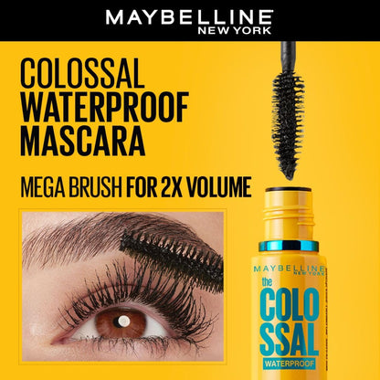 Maybelline New York Intense Colour Colossal Kajal, Black, Matte Finish, Stay Up To 24 Hours, Water-proof, Smudge Resistant, Infused With Aloe Vera & Vitamin C and Vitamin E | 0.35g