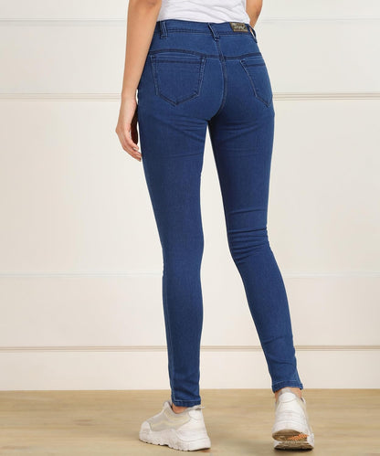 Nifty Women's Cotton Blend Stretchable Mid Rise Jeans