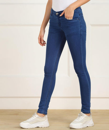 Nifty Women's Cotton Blend Stretchable Mid Rise Jeans