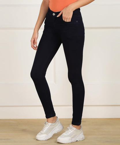 Nifty Women's Cotton Blend Stretchable Mid Rise Jeans