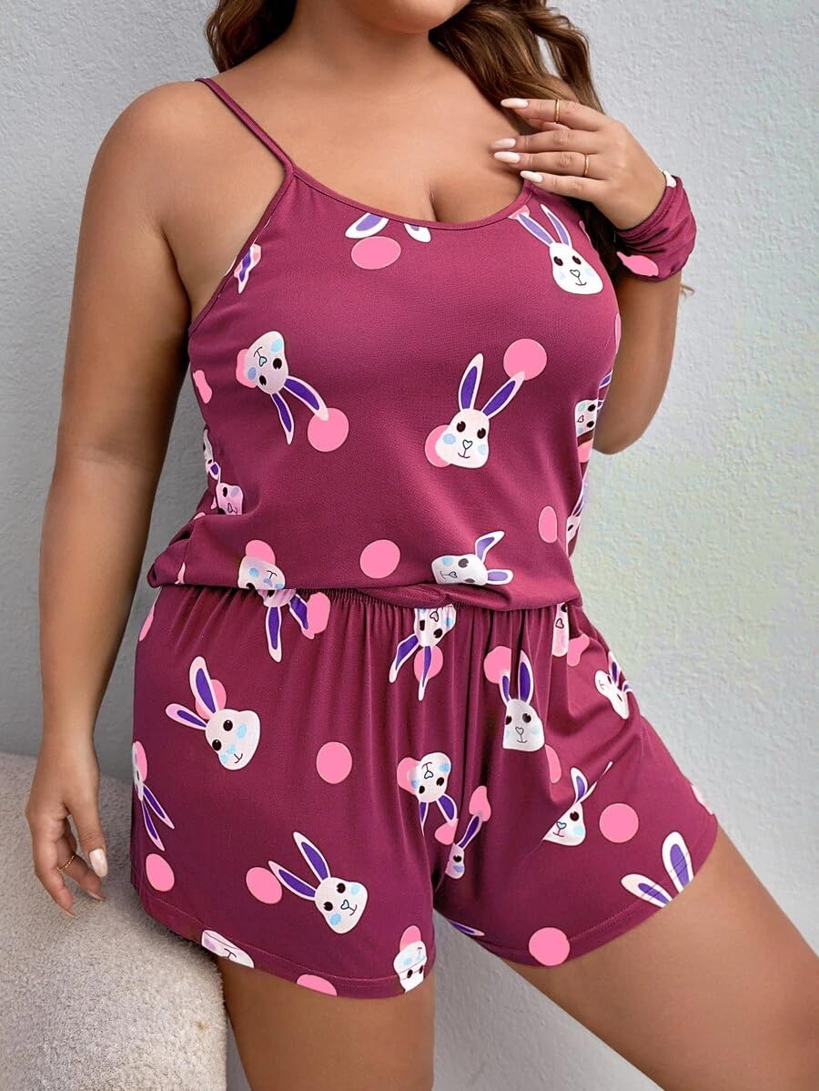 Night Suit for Women - Soft Breathable Satin Fabric Stylish Shorts for Woman, Cute Printed Nightwear Western Co ord Set Sleepwear, Lounge Wear for Every Night