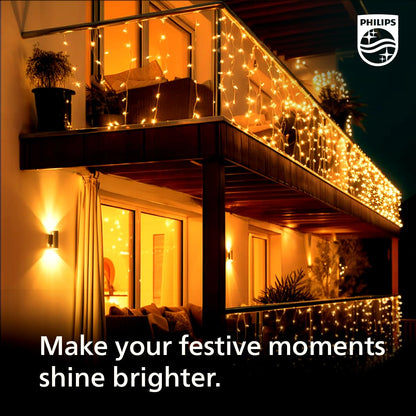 PHILIPS Starlit 12 Meter 72 LEDs String Light for Decoration | Festival LED String Light for Diwali, Christmas and Home Decoration| Red, Pack of 1,Polycarbonate
