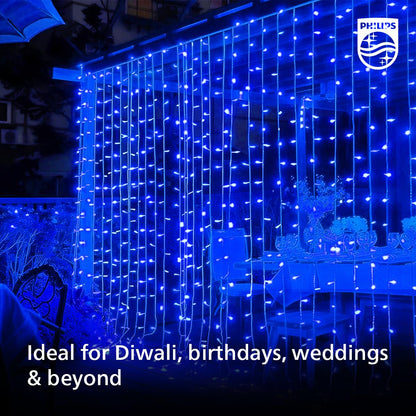 PHILIPS Starlit 12 Meter 72 LEDs String Light for Decoration | Festival LED String Light for Diwali, Christmas and Home Decoration| Red, Pack of 1,Polycarbonate