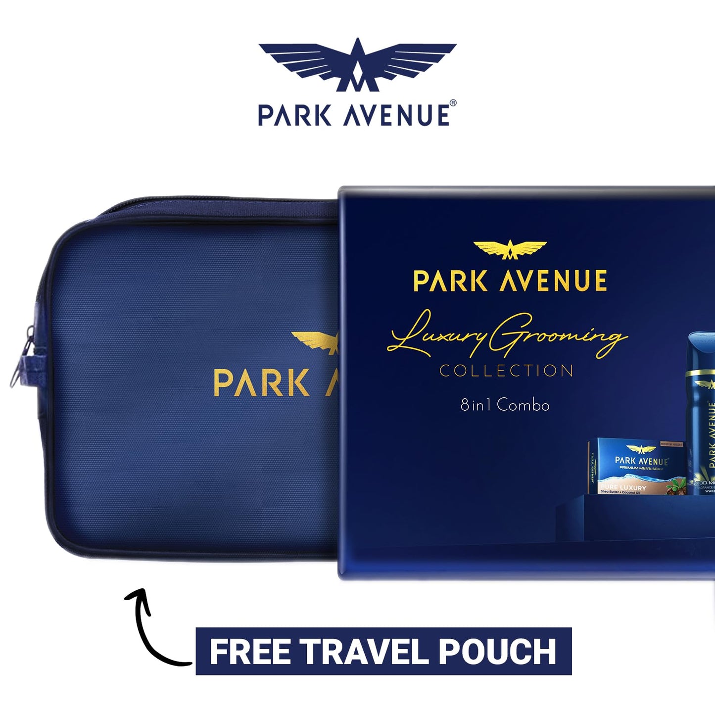 Park Avenue Luxury Grooming Collection 8 in 1 Combo Grooming Kit for men