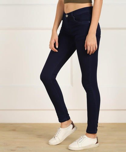 Nifty Women's Cotton Blend Stretchable Mid Rise Jeans
