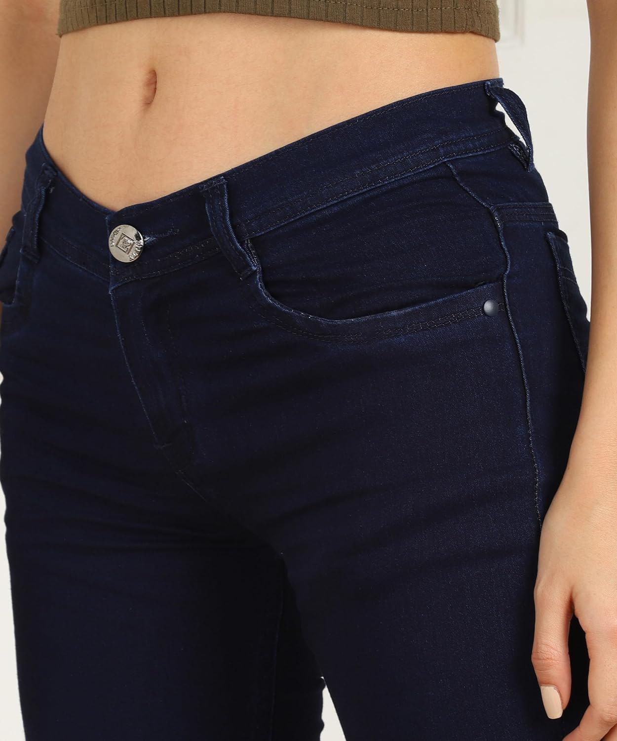 Nifty Women's Cotton Blend Stretchable Mid Rise Jeans
