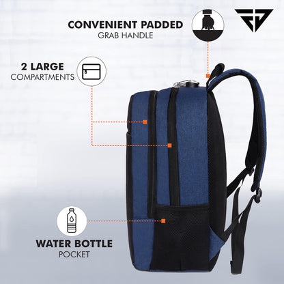 FUR JADEN Anti Theft Number Lock Backpack Bag with 15.6 Inch Laptop Compartment, USB Charging Port & Organizer Pocket for Men Women Boys Girls